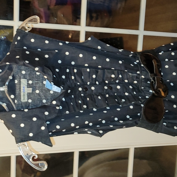 Bailey Blue Polka Dot Dress - Picture 2 of 10